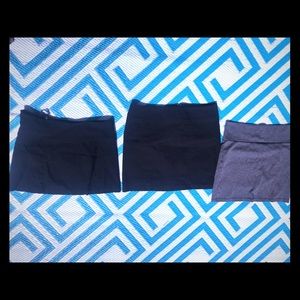 Three mini skirts